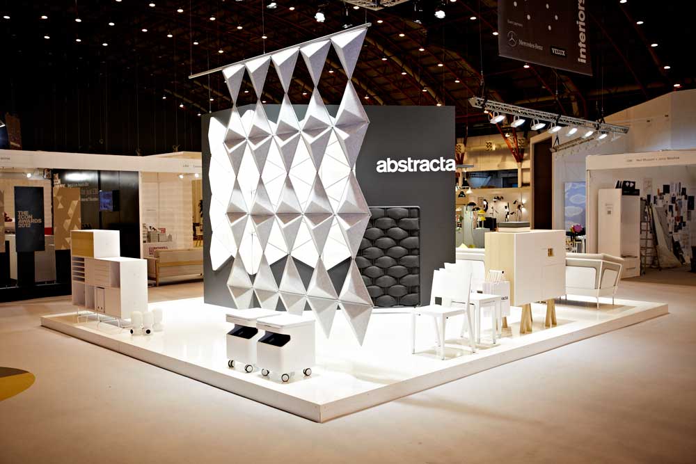 abstracta exhibition stand at 100% Design