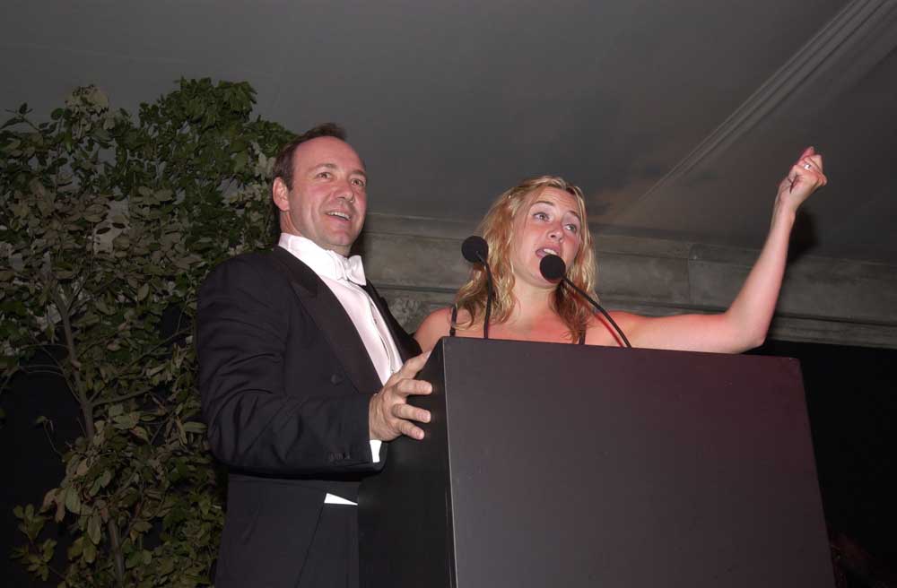Kevin Spacey & Kate Winslet at Elton John's White Tie & Tiara Ball